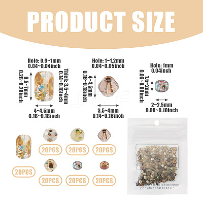 140Pcs 7 Styles Glass Seed Beads Sets SEED-TAD0001-03-1
