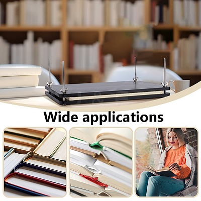 Rectangle Bamboo Portable Book Press Bookbinding Tool DIY-WH0496-97D-04-1