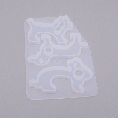 Animal Keychain Silicone Molds DIY-WH0181-58-1
