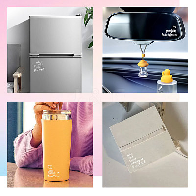 Waterproof Reflective Plastic Mirror Stickers DIY-WH0668-001-1