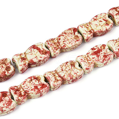 Spray Painted Synthetic Turquoise Beads Strands TURQ-T004-16C-1