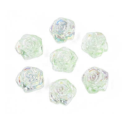 Electroplate Transparent Glass Beads Strands EGLA-N056-02A-09-1