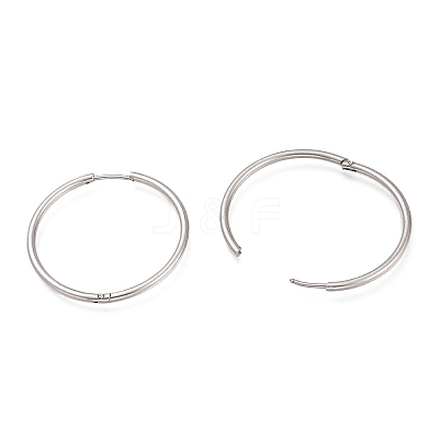 Non-Tarnish 304 Stainless Steel Huggie Hoop Earrings EJEW-L256-02G-P-1
