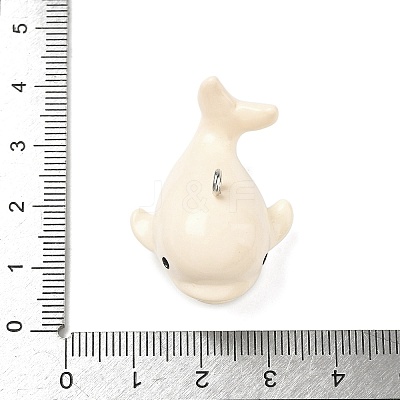Marine Theme Opaque Resin Pendants RESI-P047-01D-P-1
