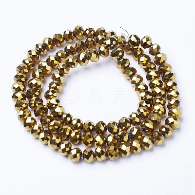 Electroplate Transparent Glass Beads Strands EGLA-A034-T2mm-UA01-1