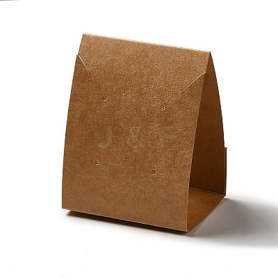 Rectangle Foldable Kraft Paper Jewelry Display Cards EDIS-E011-01C-1