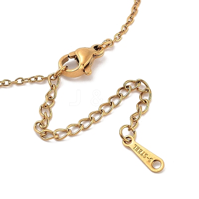 PVD Vacuum Plating 201 Stainless Steel Pendant Necklaces NJEW-R267-02N-G-1