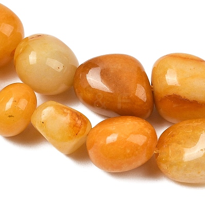 Natural Yellow Aventurine Beads Strands X-G-C257-02-1