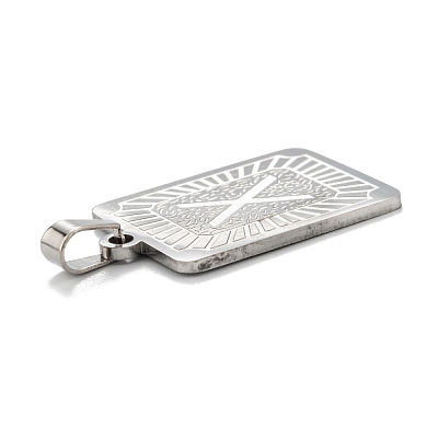 Non-Tarnish 304 Stainless Steel Pendants STAS-K216-48X-P-1