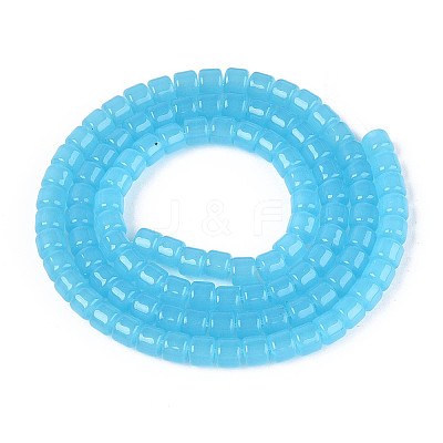 Imitation Jade Glass Beads Strands GLAA-N065-4x4mm-B03-1