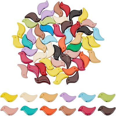 50Pcs Paint Zinc Alloy Beads FIND-AR0005-04B-1