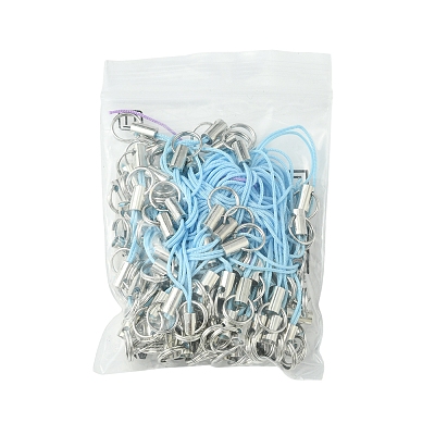 100Pcs Polyester Cord Mobile Straps MOBA-FS0001-02I-1