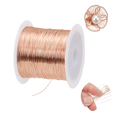 1 Roll Copper Craft Wire Copper Beading Wire CWIR-NB0001-03B-1