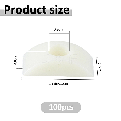 100Pcs Nylon Furniture Spacer FIND-FH0017-71-1