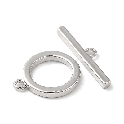 Brass Toggle Clasps X-KK-E057-09P-1