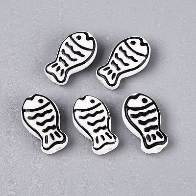 Handmade Porcelain Ceramic Beads PORC-Q005-05-1