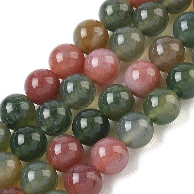 Natural Indian Agate Bead Strands G-J358-02-8mm-1