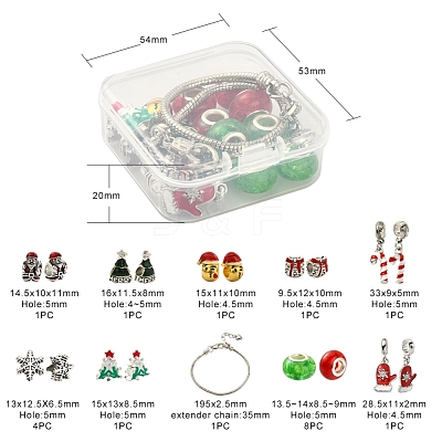 DIY European Bracelet Making Kit DIY-YW0005-87-1