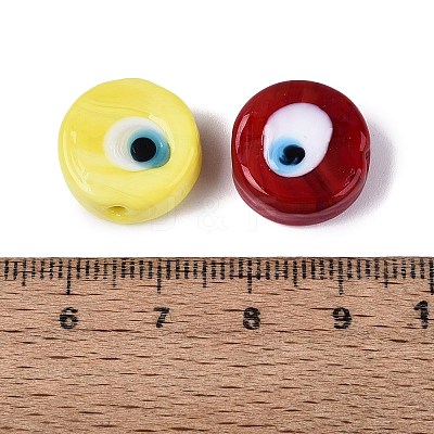 Handmade Evil Eye Lampwork Beads LAMP-N040-01-1