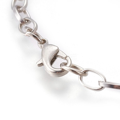 Iron Cable Chain Bracelet Making X-IFIN-H031-P-1