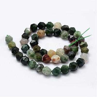 Natural Indian Agate Beads Strands G-K184-02-1