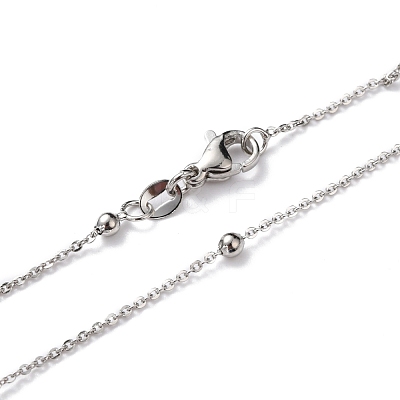Brass Cable Chain Necklaces NJEW-I247-02P-1