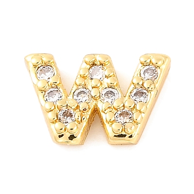 Rack Plating Brass Micro Pave Cubic Zirconia Cabochons KK-F874-04G-W-1