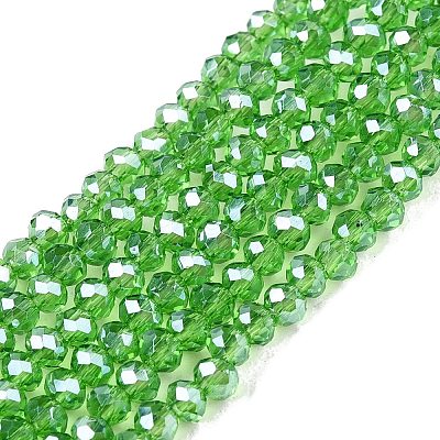 Electroplate Glass Beads Strands EGLA-A044-T1mm-A11-1