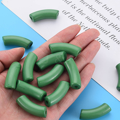 Opaque Acrylic Beads MACR-S372-001B-17-6333-1