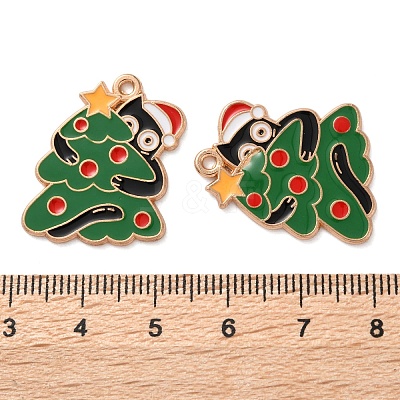Christmas Theme Alloy Enamel Pendants ENAM-Z022-03D-1