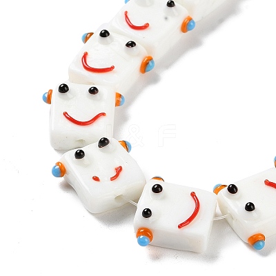 Handmade Lampwork Beads Strands LAMP-Q036-07B-1