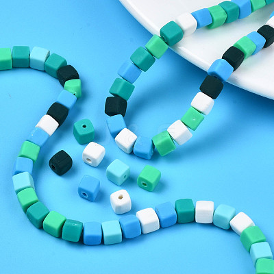 Handmade Polymer Clay Beads Strands CLAY-N008-060-03-1