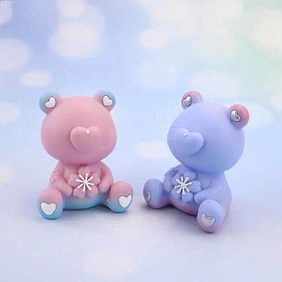 Bear Shape Candle DIY Food Grade Silicone Molds PW-WG57883-01-1
