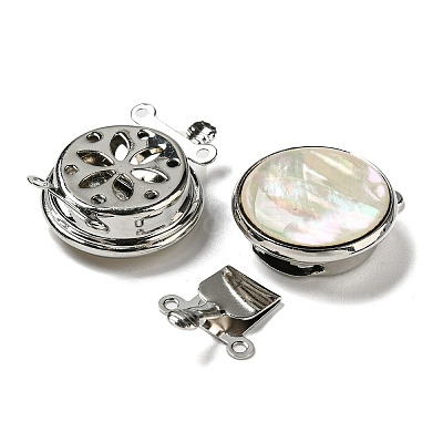 White Shell Box Clasp G-C104-06A-P-1