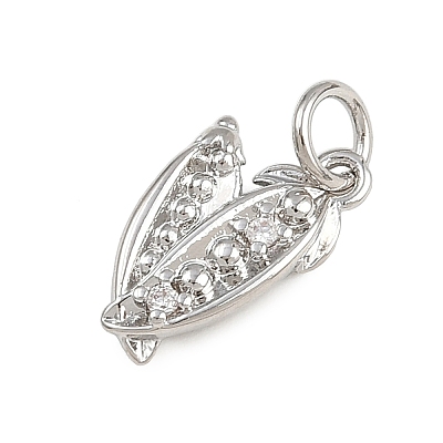 Brass Micro Pave Cubic Zirconia Pendants KK-A269-12P-1