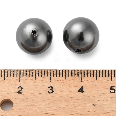 Baking Paint Pearlized Glass Pearl Round Beads HY-Q001-02B-05-1