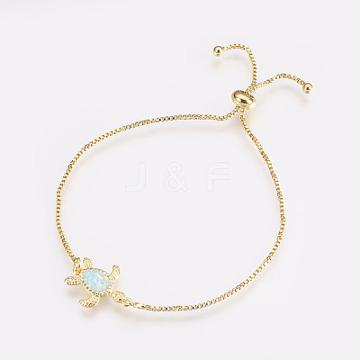 Adjustable Brass Bolo Bracelets BJEW-L618-02G-1