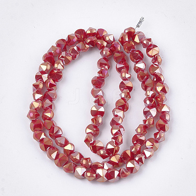 Electroplate Glass Beads Strands EGLA-S179-02A-H01-1