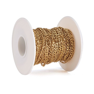 Ion Plating(IP) 304 Stainless Steel Figaro Chains CHS-H007-30G-1