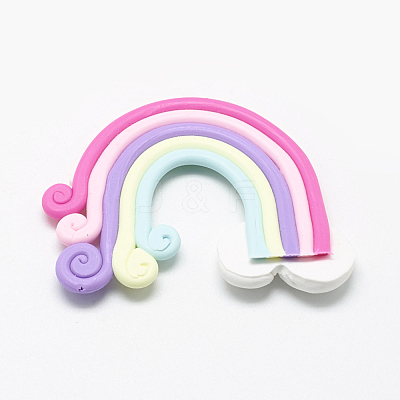 Handmade Polymer Clay Cabochons PORC-S1007-39C-1