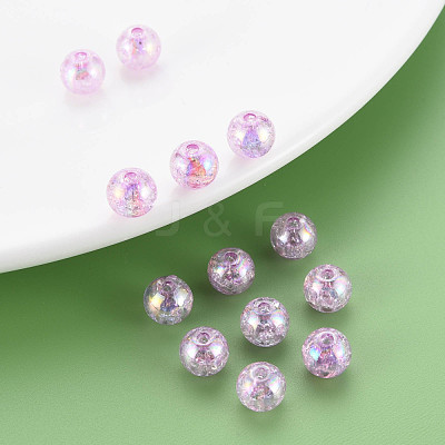 Transparent Crackle Acrylic Beads MACR-S373-66-L01-1