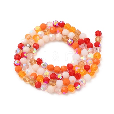 Electroplate Glass Beads Strands X1-EGLA-P048-A04-1