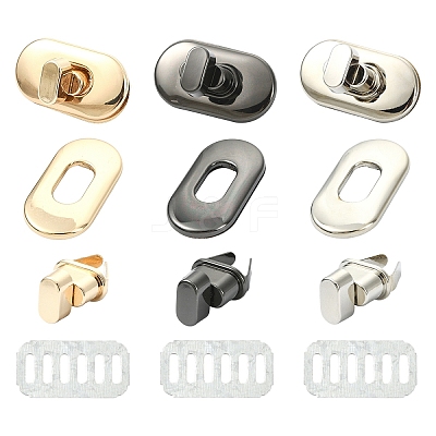 10 Sets Alloy Bag Tuck Lock Clasp FIND-YW0011-21KCG-1