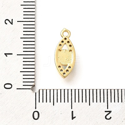 Brass Micro Pave Cubic Zirconia Pendants KK-U048-04G-02-1