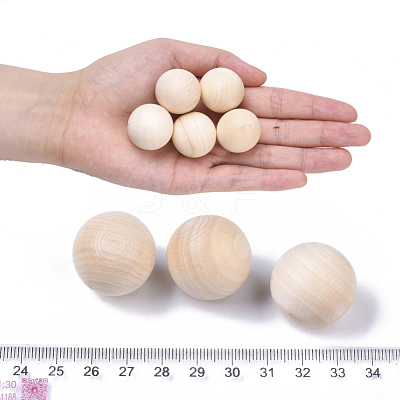 Unfinished Wood Beads X-WOOD-T014-25mm-1
