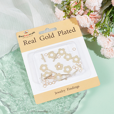 10Pcs Brass Toggle Clasps KK-BBC0013-28-1