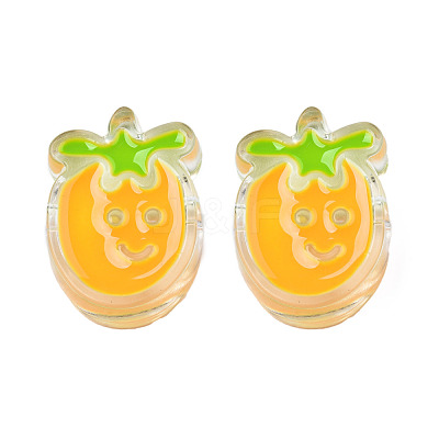 Transparent Acrylic Enamel Beads TACR-N012-004F-1