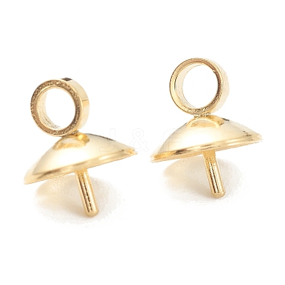 304 Stainless Steel Cup Pear Peg Bails Pin Pendants LS-X-STAS-G248-03-1