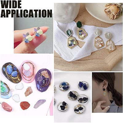 10 Style Natural & Synthetic Gemstone Chip Beads G-NB0002-54A-1
