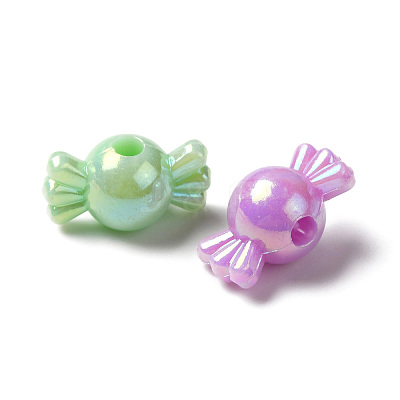 Opaque Acrylic Beads MACR-F074-08-1